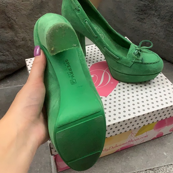 Green Jeffrey Campbell Sperry heels - Picture 3 of 3